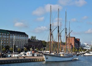Vistas desde el crucero por el archipiélago de Helsinki