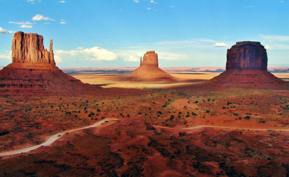 Monument Valley al oeste de Estados Unidos