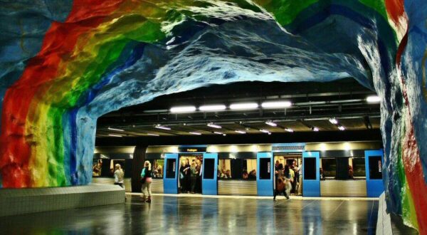 Arte en el Metro de Estocolmo en Suecia