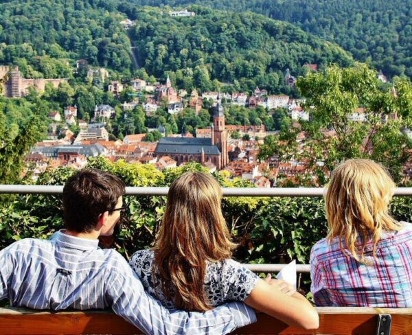 Mirador en el paseo de los Filósofos de Heidelberg en Alemania
