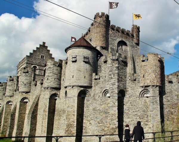 Castillo de los Condes de Flanees en Gante en Bélgica