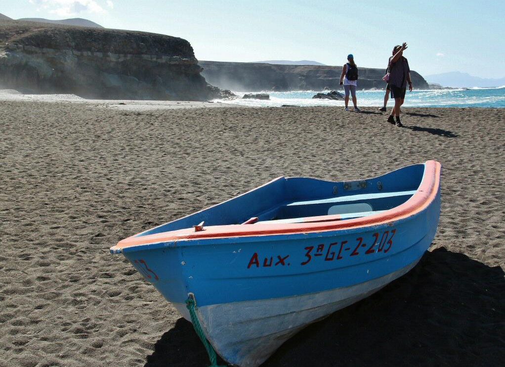 Playa Ajuy en Fuerteventura en la islas Canarias