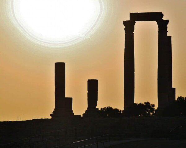 Templo romano de Hércules en la Ciudadela de Amán en Jordania