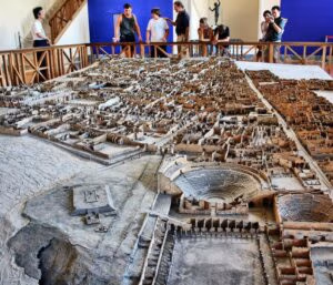 Gran maqueta de Pompeia al Museu Arqueològic de Nàpols
