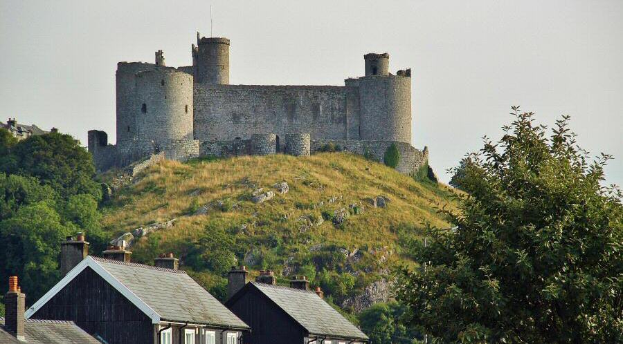 Castillo de Harlech al norte de Gales