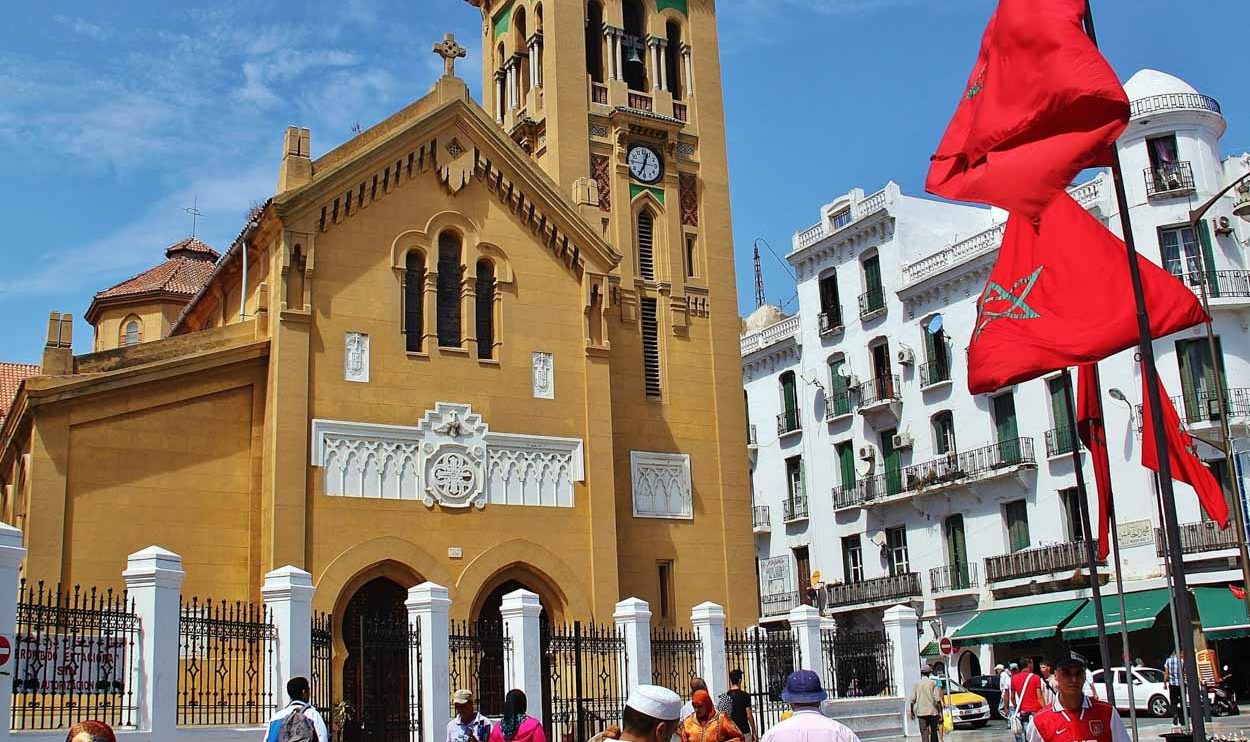 Iglesia católica de Tetuán al norte de Marruecos