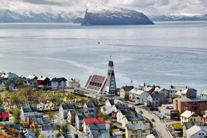 Hammerfest al norte de Noruega
