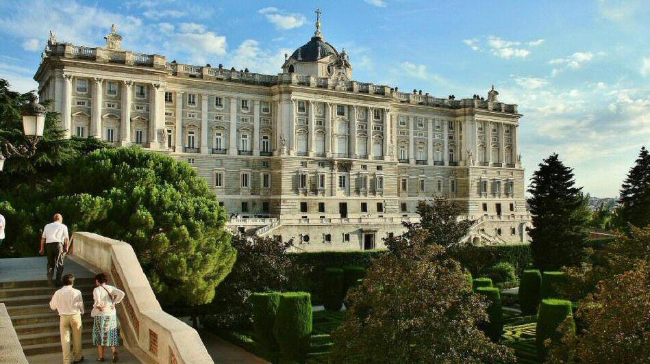 Palacio Real en la plaza de Oriente de Madrid