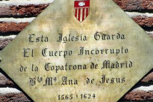 Cuerpo incorrupto de la beata Mariana de Jess en el Convento de las Mercedarias de Alarcn en Madrid