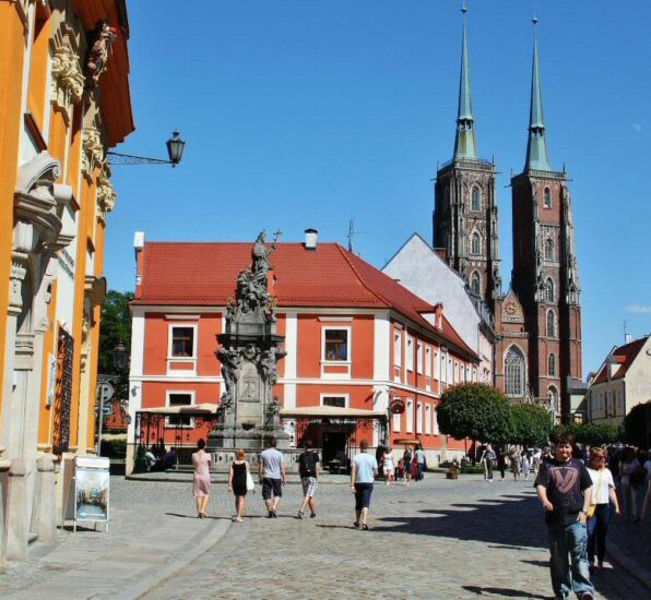 Isla de la Catedral en Wroclaw en Polonia