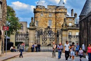 Palace of Holyroodhouse in Edinburgh in Scotland