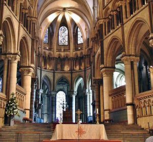 Nave central de la catedral de Canterbury al sur de Londres Nave central de la catedral de Canterbury al sur de Londres