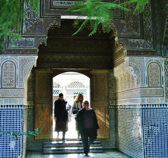 Arquitectura marroquí en el palacio de la Bahía de Marrakech