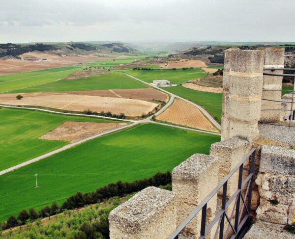 Peñafiel slott i provinsen Valladolid
