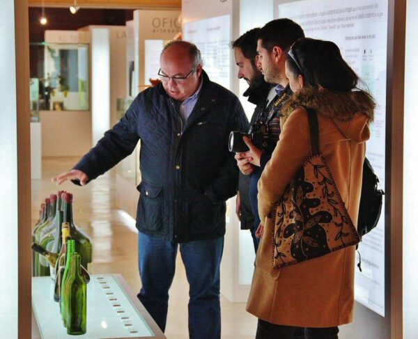 Vinmuseum i Peñafiel slott i Valladolid