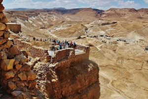 Antigua fortaleza de Masada en Israel
