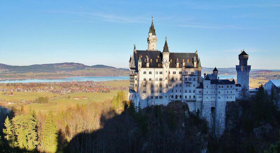 Castillo de Neuschwanstein en Baviera al sur de Alemania