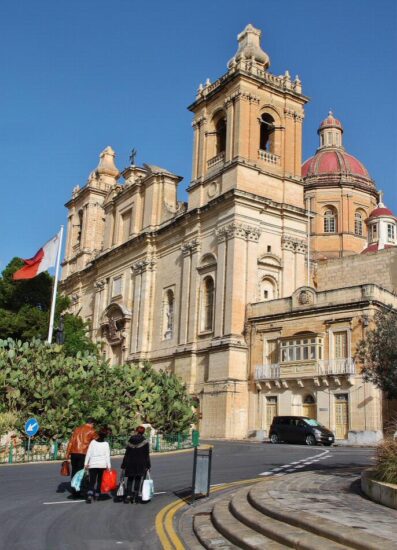 Iglesia en Birgu en Malta