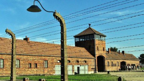 Antiguo campo de concentracin de Auschwitz II Birkenau en Polonia
