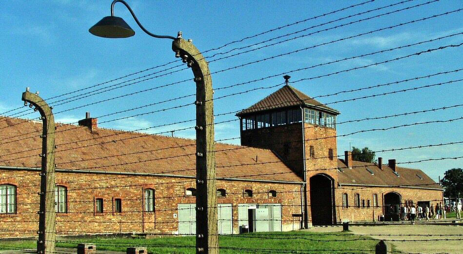 Antiguo campo de concentración de Auschwitz II Birkenau en Polonia
