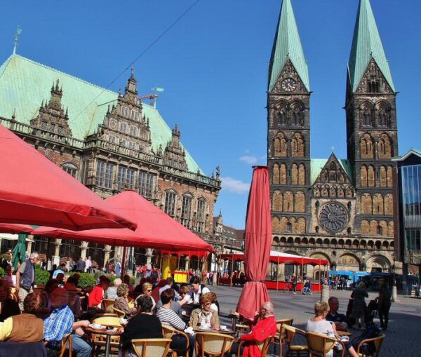 Plaza del Mercado de Bremen en Alemania