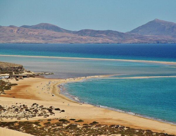 Playas de Costa Calma en Jandía al sur de Fuerteventura
