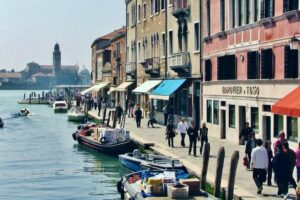 Isla de Murano en la laguna de Venecia