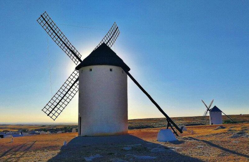 Molinos de viento en Campo de Criptana en Castilla-La Mancha