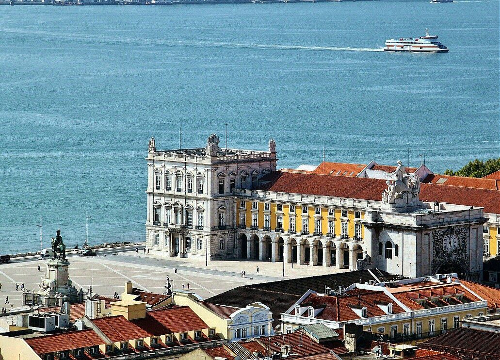 Vistas panorámicas de Lisboa desde el Castillo de San Jorge