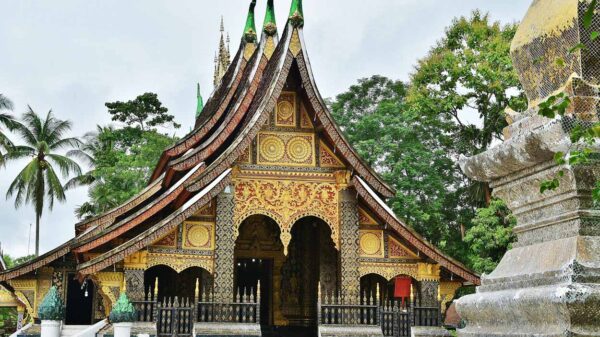 Templo de Wat Xieng Thong en Luang Prabang en Laos
