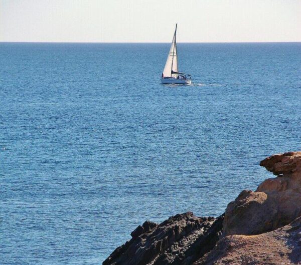 Cabo de Palos junto al Mar Menor en Murcia