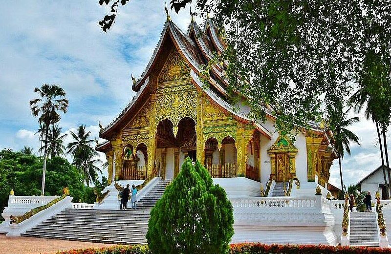 Templo de Wat Xieng Thong en Luang Pragang en Laos