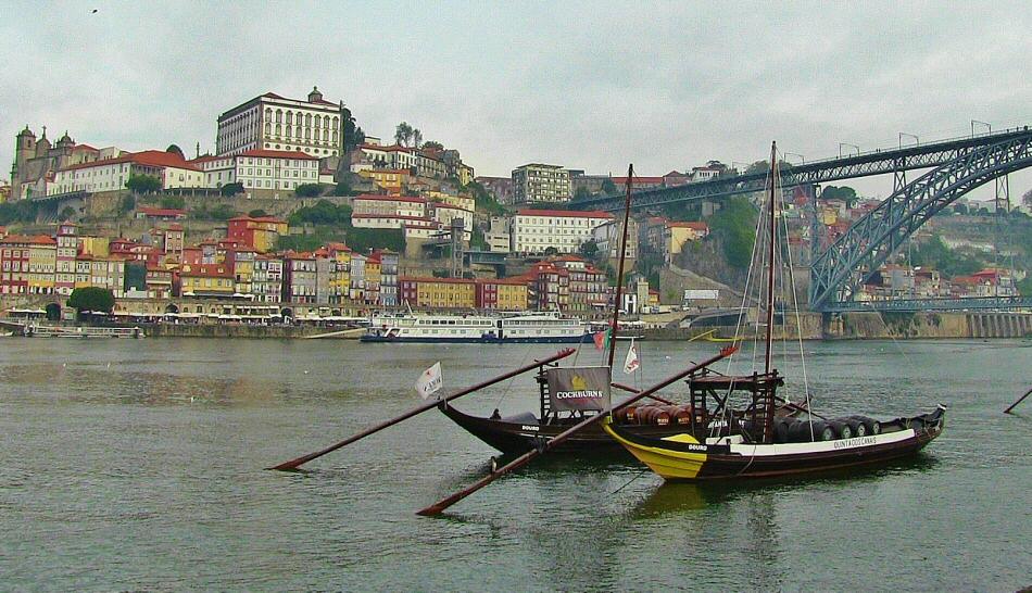 Oporto y el río Duero desde Vila Nova Gaia