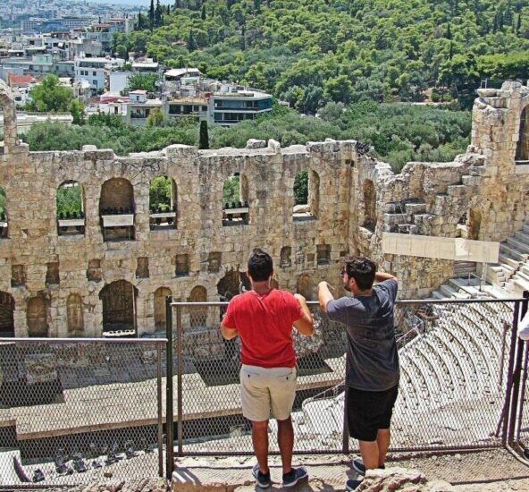 Teatro romano Herodes Amicus en la Acrópolis de Atenas