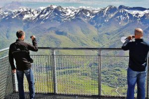 Mirador de Fuente Dé en los Picos de Europa en Cantabria
