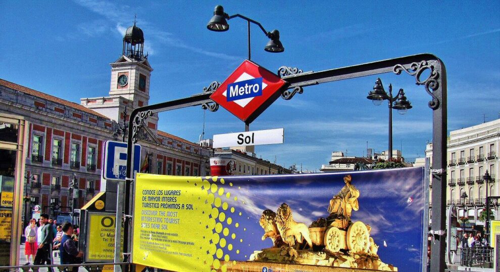 Metro de la Puerta del Sol en Madrid