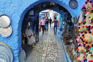 Medina de Chefchaouen al norte de Marruecos