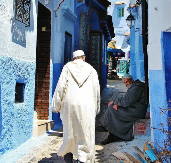 Rincón de la medina de Chefchaouen al norte de Marruecos