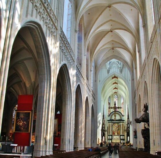 Catedral gótica de Amberes en Flandes en Bélgica