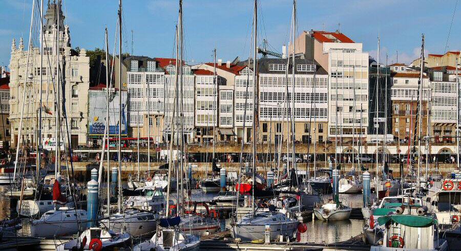 Puerto de A Coruña en Galicia