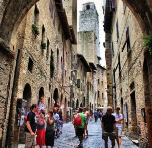 Rincón de San Gimignano en Toscana en Italia Rincón de San Gimignano en Toscana en Italia