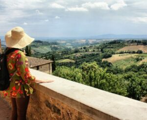 Mirador en San Gimignano en Toscana Mirador en San Gimignano en Toscana