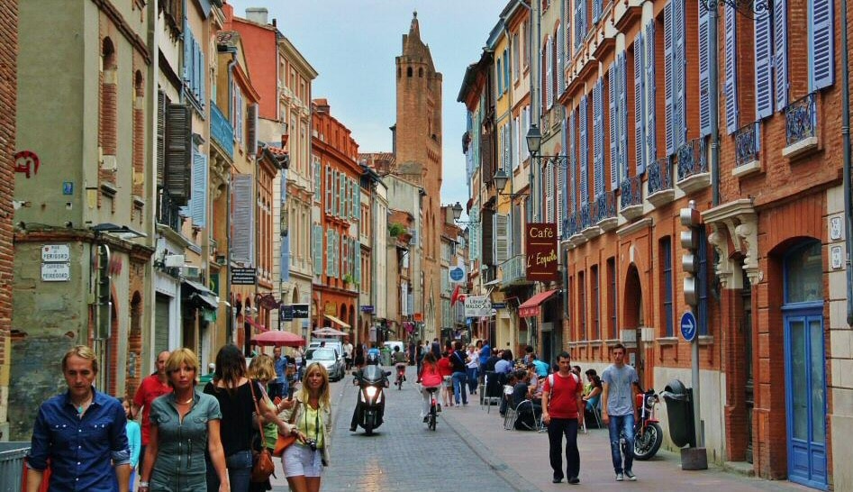 Centro histórico de Toulouse en Francia