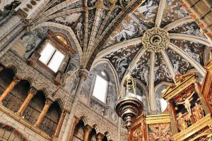 Decoración del techo de la catedral de Tarazona en la provincia de Zaragoza