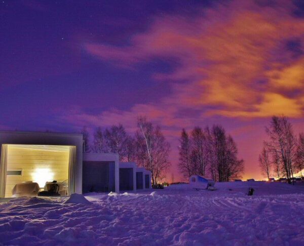 Villa de Cristal del Snow Castle en Kemi en Laponia Finlandia