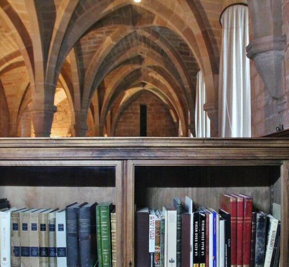 Biblioteca del monasterio de Poblet en Tarragona