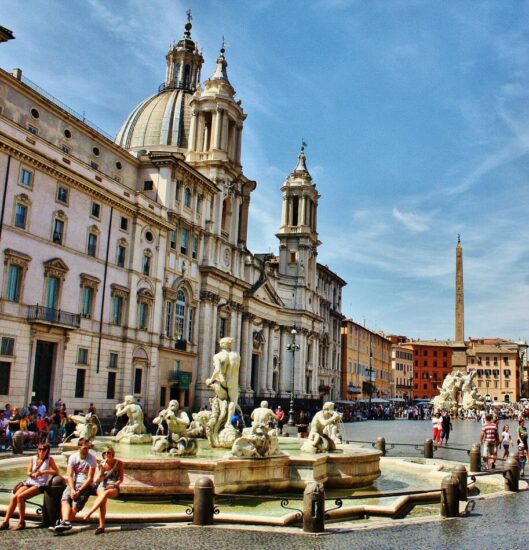 Plaza Navona en Roma en Italia