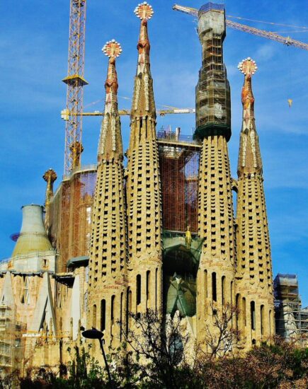 Torres de la Sagrada Familia en Barcelona