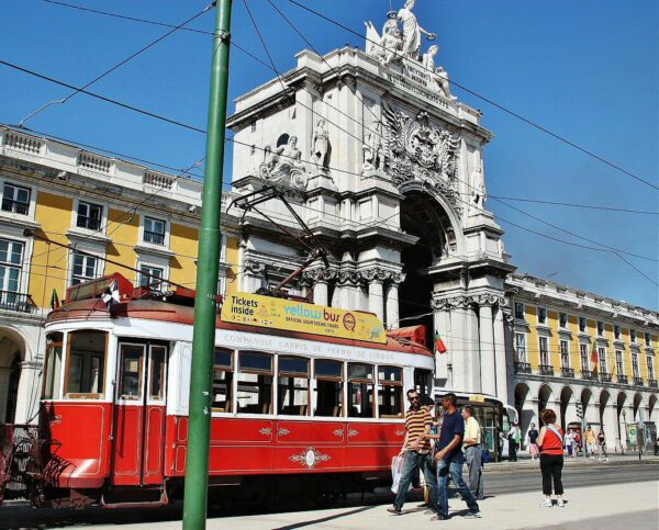 Plaza de Comercio en Lisboa en Portugal