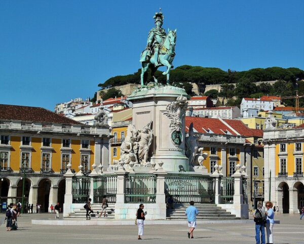 Plaza de Comercio en Lisboa en Portugal